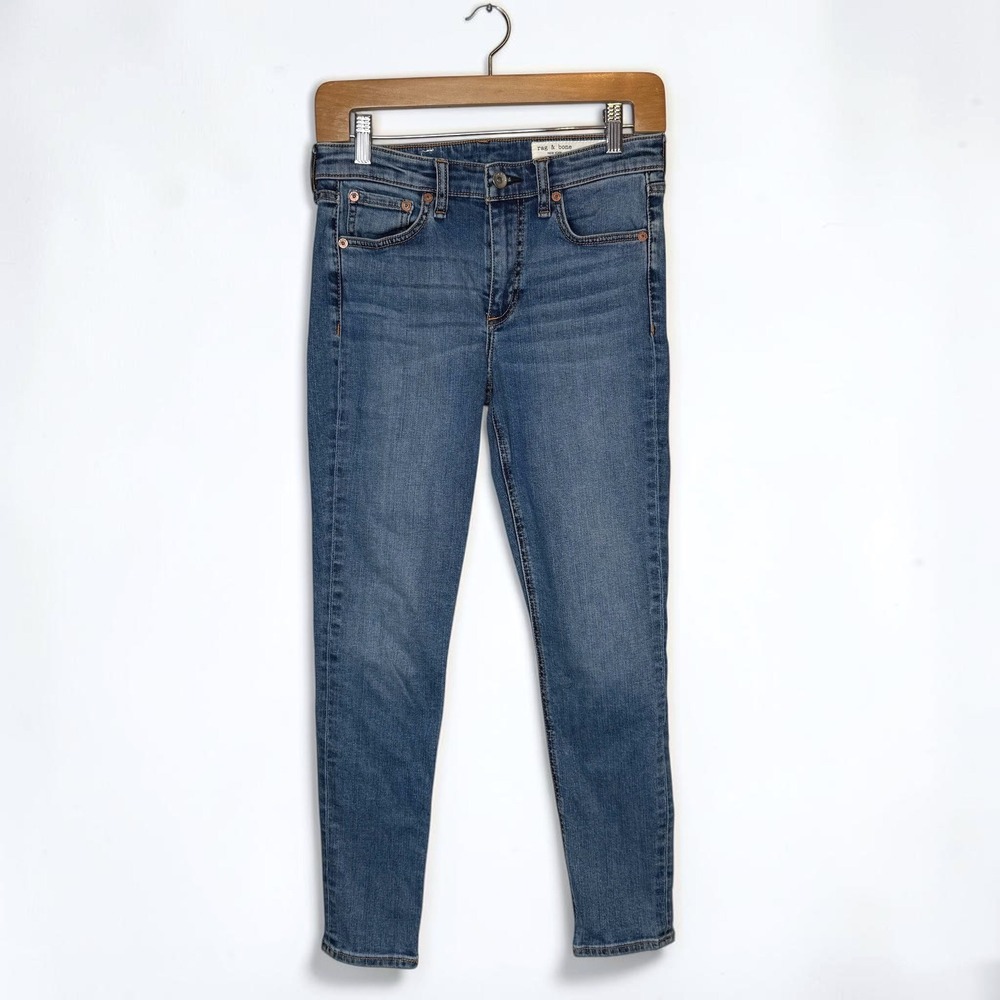rag & bone Cate Mid-Rise Skinny Ankle Jeans in Pismo size 27 - Picture 2 of 6